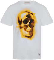 Order Alexander McQueen FW22 骷髏圖案男士白色寬鬆短袖T恤 710938-QTZ33-0900
