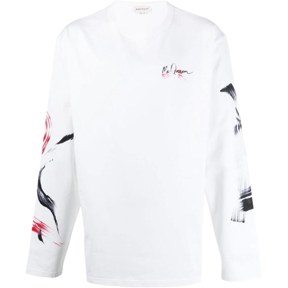 Alexander McQueen FW22 Skull Graphic Pullover Hoodie White () 711472-QTZ50-0900