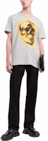 Alexander McQueen FW22 Skull Print Crew Neck Grey T-Shirt. 710938QTZ330902 Alexander McQueen FW22 Skull Print Crew Neck Grey T-Shirt. 710938QTZ330902