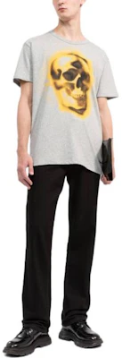 アレキサンダーマックイーン FW22 スカルプリント クルーネック グレー Tシャツ 710938QTZ330902 Buy アレキサンダーマックイーン FW22 スカルプリント クルーネック グレー Tシャツ 710938QTZ330902