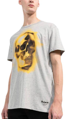 アレキサンダーマックイーン FW22 スカルプリント クルーネック グレー Tシャツ 710938QTZ330902 Purchase アレキサンダーマックイーン FW22 スカルプリント クルーネック グレー Tシャツ 710938QTZ330902