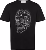 Alexander McQueen FW22 Skull Print Crewneck Short Sleeve T-Shirt Black Mens 735267-QUZ44-0901 Alexander McQueen FW22 Skull Print Crewneck Short Sleeve T-Shirt Black Mens 735267-QUZ44-0901