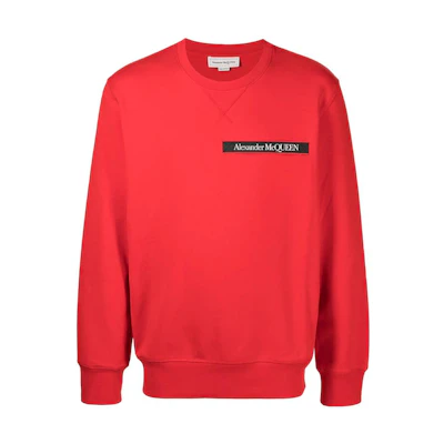 Alexander McQueen FW22 Solid Color Crewneck Sweatshirt Red () 642663QSX75Lust