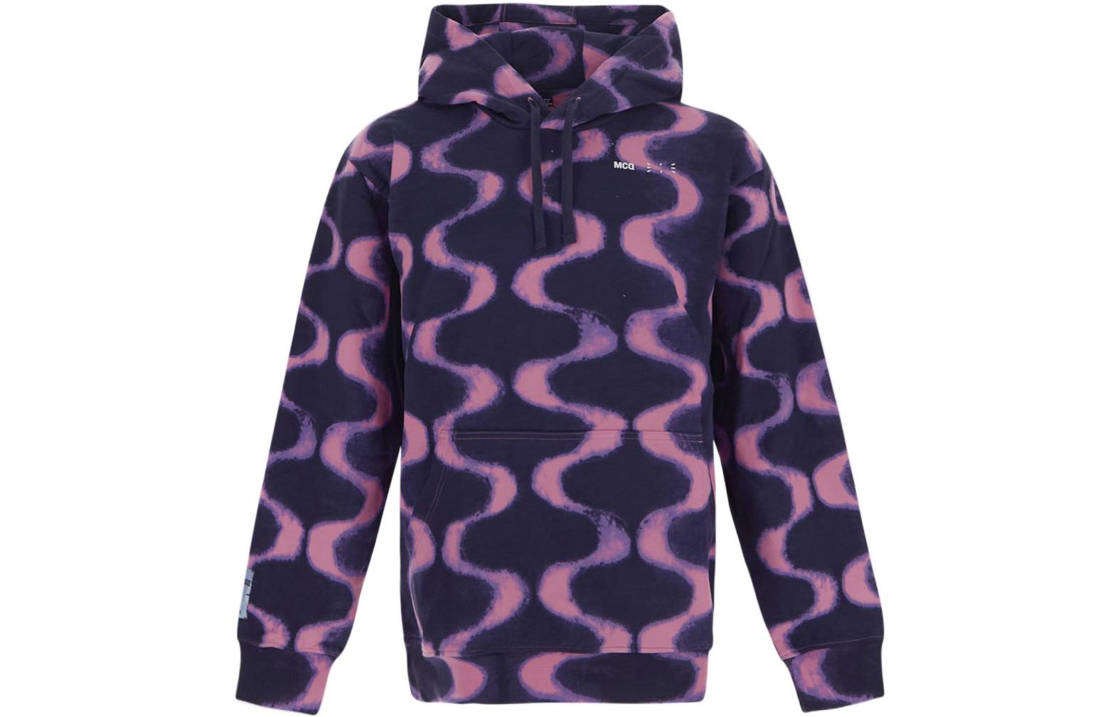 Alexander McQueen FW22 Striped Pattern Purple Long Sleeve Sweatshirt Men 624727-RTT38-4003