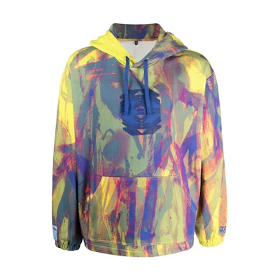 Alexander McQueen FW22 Tie-Dye Print Hoodie Men’s Multicolor 701800-RTT08-4019