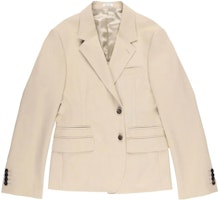 Alexander McQueen FW23 Beige Single-Breasted Casual Blazer. 750559-QVS03-9507 Alexander McQueen FW23 Beige Single-Breasted Casual Blazer. 750559-QVS03-9507