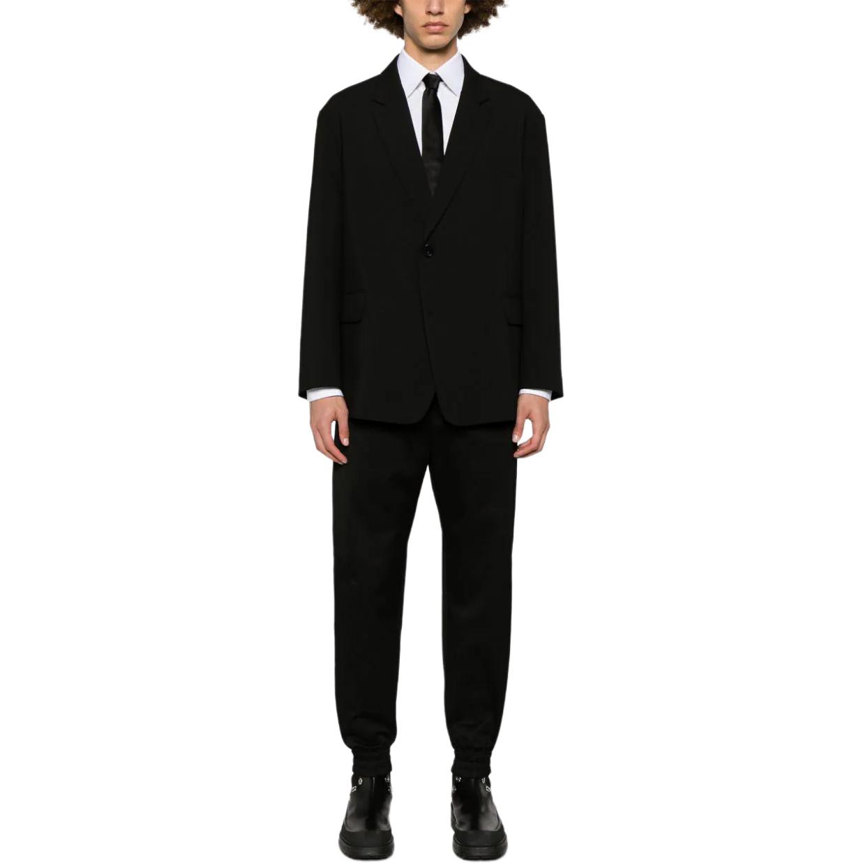 Lookbook Alexander McQueen Pantalones Negros Slim-Fit Tapered Casual FW23. 774187-QSAAN-1000