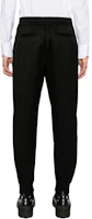 Shop Alexander McQueen 秋冬23 黑色修身锥形休閒長褲 774187-QSAAN-1000
