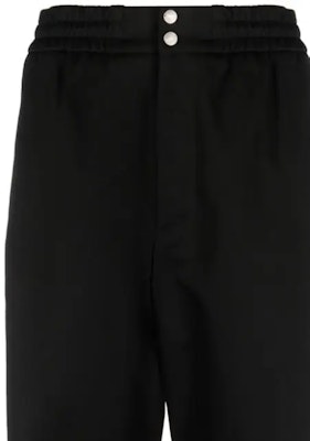 Alexander McQueen Pantalones Negros Slim-Fit Tapered Casual FW23. 774187-QSAAN-1000 Details for Alexander McQueen Pantalones Negros Slim-Fit Tapered Casual FW23. 774187-QSAAN-1000