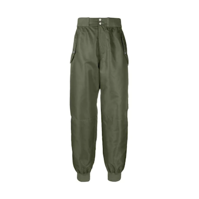 Alexander McQueen FW23 Green Loose-Fit Jogger Pants. 774185-QRAAK-3360
