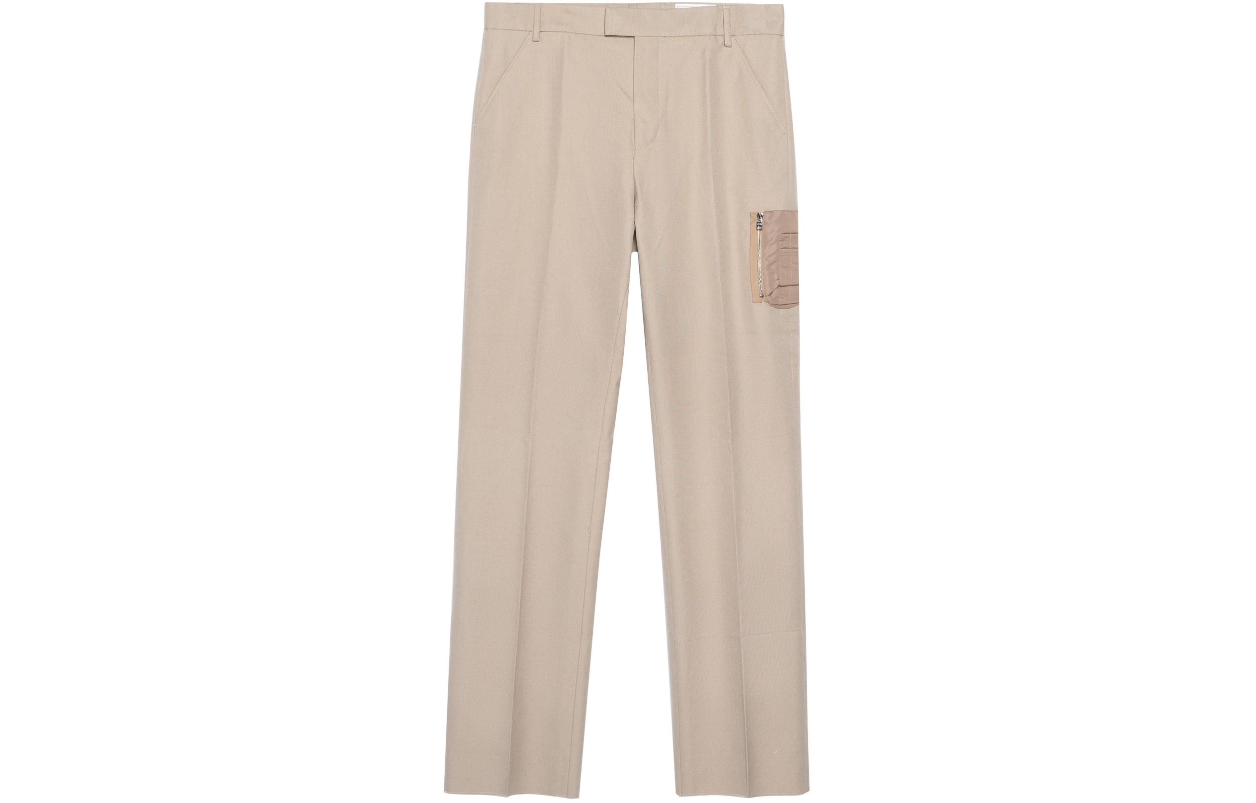 Order アレキサンダー・マックイーン FW23 カーキ ストレートレッグ ポケット付きパンツ 698542-QTS57-9503