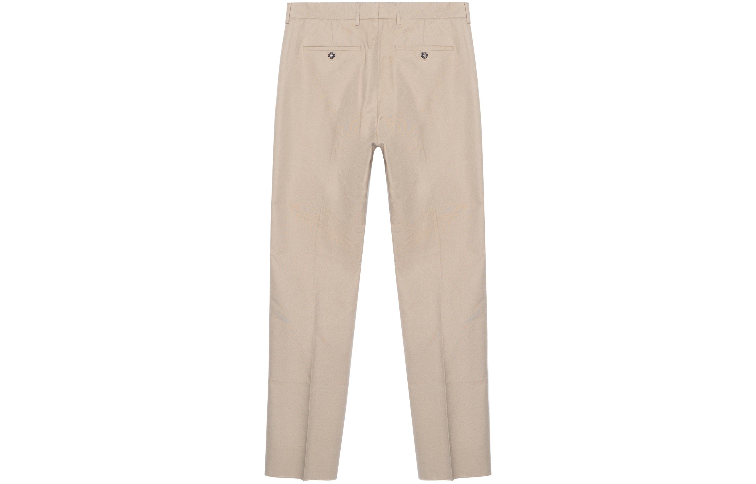 Lookbook アレキサンダー・マックイーン FW23 カーキ ストレートレッグ ポケット付きパンツ 698542-QTS57-9503