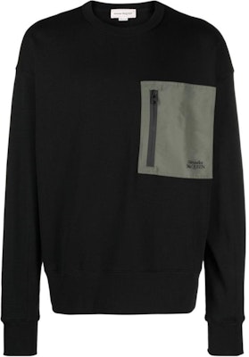 Alexander McQueen FW23 寬鬆拉鍊套頭圓領衫 黑色 754561-QVX43-1000 Buy Alexander McQueen FW23 寬鬆拉鍊套頭圓領衫 黑色 754561-QVX43-1000