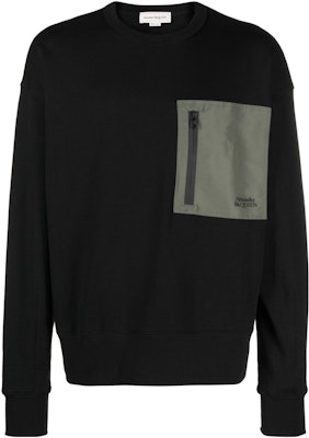 Alexander McQueen FW23 寬鬆拉鍊套頭圓領衫 黑色 754561-QVX43-1000 Order Alexander McQueen FW23 寬鬆拉鍊套頭圓領衫 黑色 754561-QVX43-1000