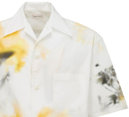Alexander McQueen FW23 Multicolor Printed Short Sleeve Button-Up Shirt 778045-QOAAK-9115 Sizing Alexander McQueen FW23 Multicolor Printed Short Sleeve Button-Up Shirt 778045-QOAAK-9115