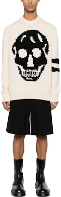 Alexander McQueen FW23 骷髏提花針織毛衣 白色 775761-Q1A73-9125 Lookbook Alexander McQueen FW23 骷髏提花針織毛衣 白色 775761-Q1A73-9125