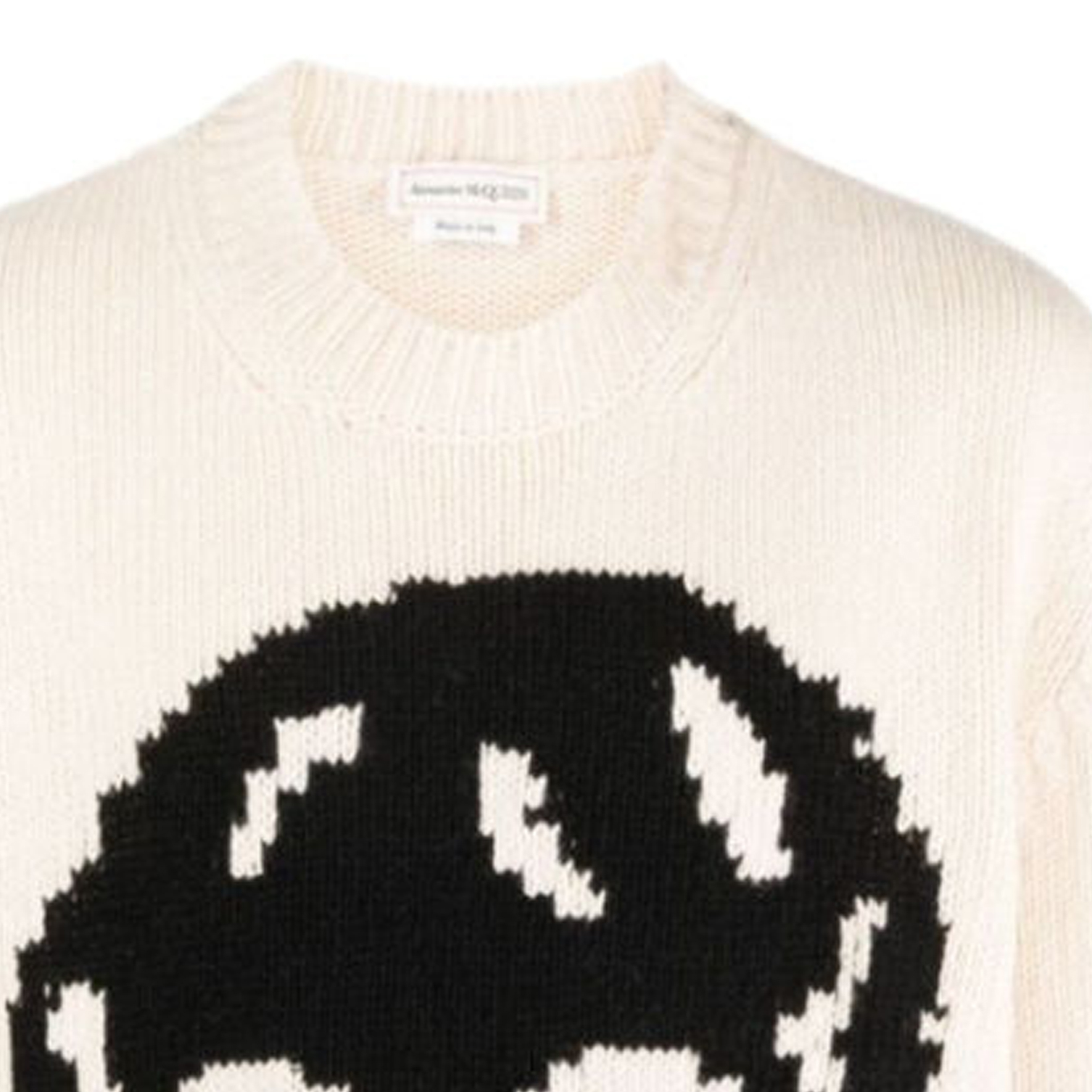 Sizing Alexander McQueen FW23 骷髏提花針織毛衣 白色 775761-Q1A73-9125