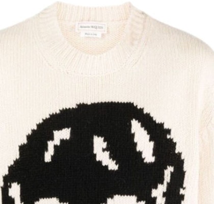 Alexander McQueen FW23 骷髏提花針織毛衣 白色 775761-Q1A73-9125 Sizing Alexander McQueen FW23 骷髏提花針織毛衣 白色 775761-Q1A73-9125
