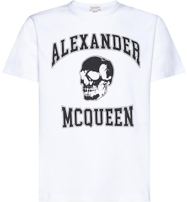 Alexander McQueen FW23 Baju T-Shirt Putih Longgar Logo Skull Crewneck. 759442-QTAAW-0909 Buy Alexander McQueen FW23 Baju T-Shirt Putih Longgar Logo Skull Crewneck. 759442-QTAAW-0909