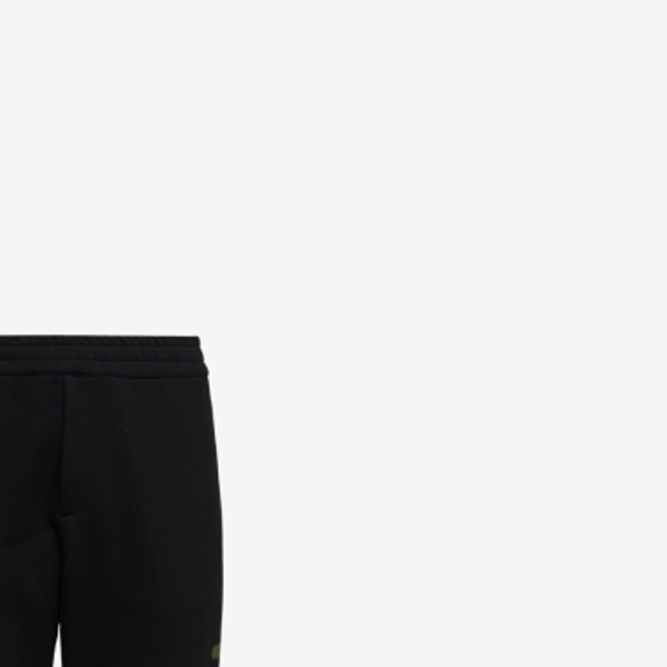 Lookbook Alexander McQueen 2023塗鴉運動針織長褲 男 黑色 688714-QTAAB-0519