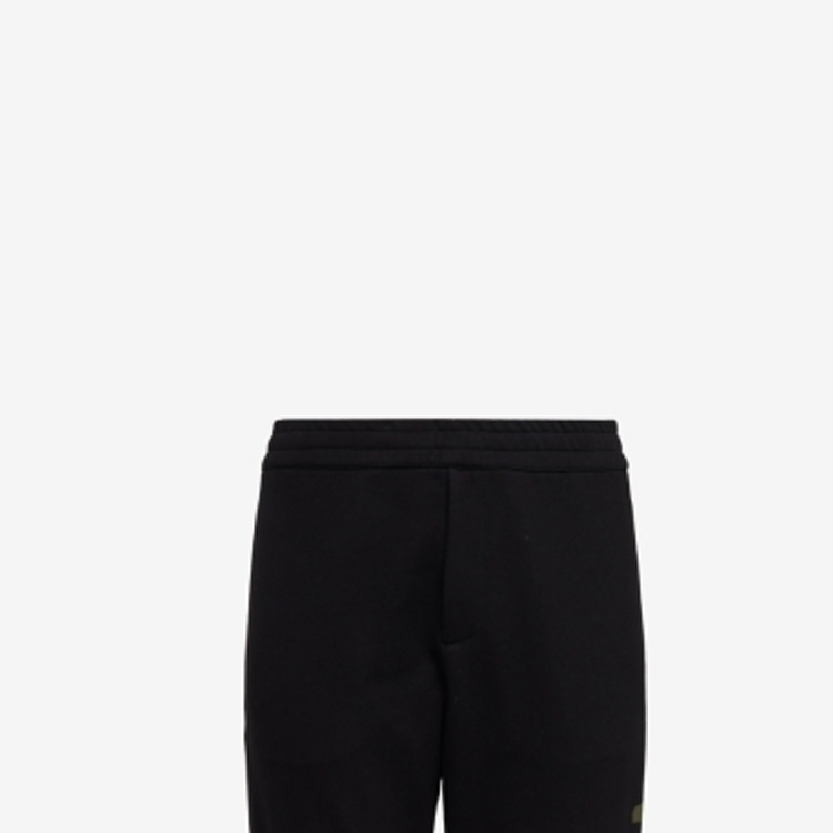Sizing Alexander McQueen 2023塗鴉運動針織長褲 男 黑色 688714-QTAAB-0519