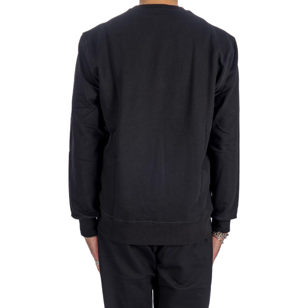 Purchase 알렉산더 맥퀸 FW23 레터 프린트 크루넥 스웨트셔츠 블랙 688713-QTAAB-0519