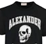 Sizing Alexander McQueen FW23 Skull Letter Print Black T-Shirt . 759442QVZ290901