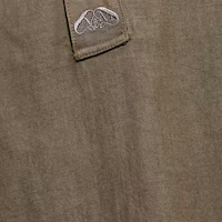 Details for Alexander McQueen FW23 棕色短袖固體Logo襯衫 765524-QYAAN-3360