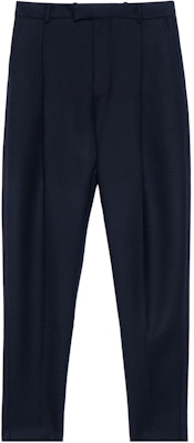 アレキサンダー マックイーン FW23 ソリッド プリーツ ミッドライズ ストレートパンツ ネイビーブルー メンズ 601460-QSR16-1010 Order アレキサンダー マックイーン FW23 ソリッド プリーツ ミッドライズ ストレートパンツ ネイビーブルー メンズ 601460-QSR16-1010