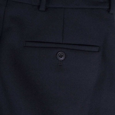 アレキサンダー マックイーン FW23 ソリッド プリーツ ミッドライズ ストレートパンツ ネイビーブルー メンズ 601460-QSR16-1010 Details for アレキサンダー マックイーン FW23 ソリッド プリーツ ミッドライズ ストレートパンツ ネイビーブルー メンズ 601460-QSR16-1010