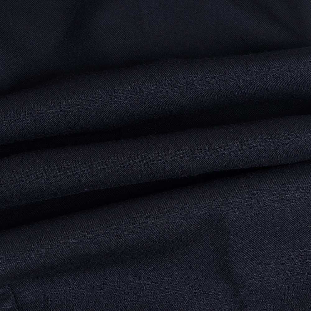 Sizing アレキサンダー マックイーン FW23 ソリッド プリーツ ミッドライズ ストレートパンツ ネイビーブルー メンズ 601460-QSR16-1010