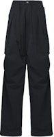 Alexander McQueen FW24 Black Wide-Leg Cargo Pants with Zip Pocket Design 801284-QSAA9-1000 Alexander McQueen FW24 Black Wide-Leg Cargo Pants with Zip Pocket Design 801284-QSAA9-1000