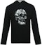 Order Alexander McQueen 骷髏印花寬鬆版長袖T恤 黑色 794576-QTABM-0528