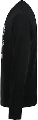 Alexander McQueen 骷髏印花寬鬆版長袖T恤 黑色 794576-QTABM-0528 Shop Alexander McQueen 骷髏印花寬鬆版長袖T恤 黑色 794576-QTABM-0528