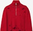 Details for Alexander McQueen FW24 Striped Distressed Turtleneck Sweater Red Menswear 807259-Q1BA3-6123