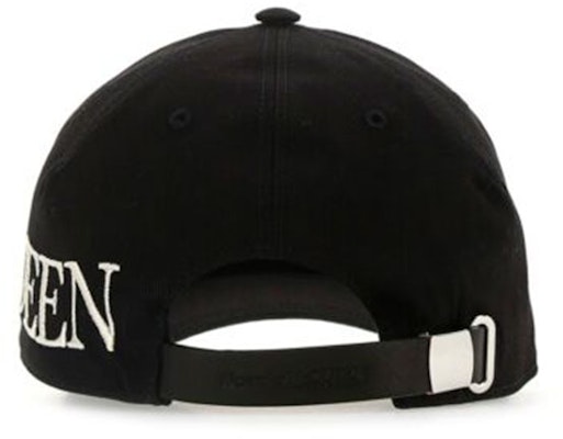 알렉산더 맥퀸 가바딘 코튼 유니섹스 블랙 야구 모자 6328964105Q-1078 Shop 알렉산더 맥퀸 가바딘 코튼 유니섹스 블랙 야구 모자 6328964105Q-1078