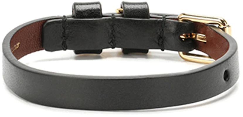Alexander McQueen Gold Skull Black Leather Bracelet Unisex 554467-CQE0T-1000 Lookbook Alexander McQueen Gold Skull Black Leather Bracelet Unisex 554467-CQE0T-1000