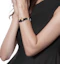 Details for Alexander McQueen Gold Skull Black Leather Bracelet Unisex 554467-CQE0T-1000