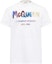 Buy 알렉산더 맥퀸 그라데이션 로고 프린트 크루넥 티셔츠 화이트 750667-QVZ14-0900