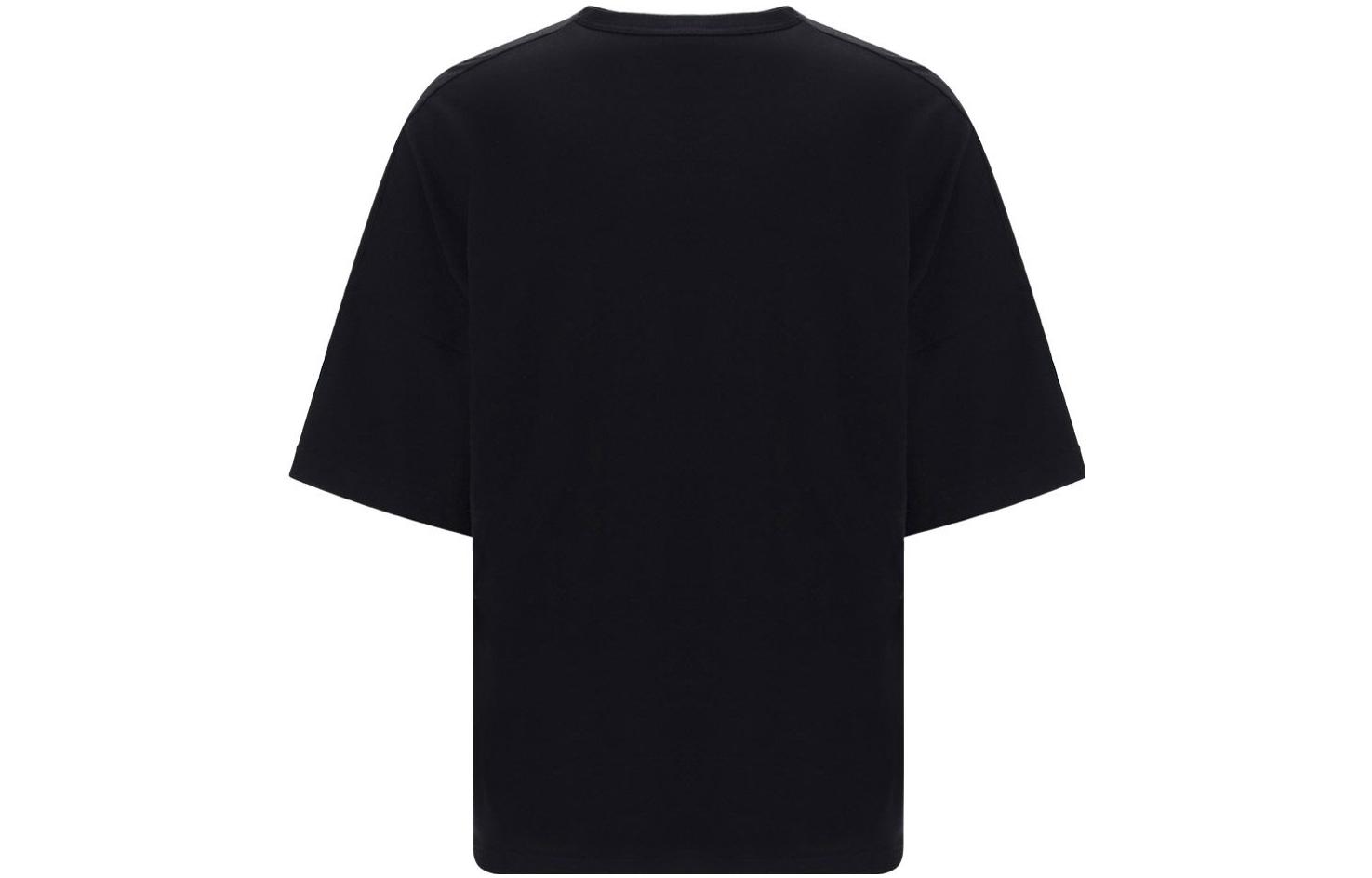 Lookbook 亞歷山大·麥昆 塗鴉Logo黑色短袖圓領T恤 衣服 704969-QTZ04-0901