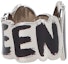 Lookbook Alexander McQueen Graffiti Logo Cutout Ring Silver. 684625I11DY1075