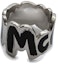 Purchase Alexander McQueen Graffiti Logo Cutout Ring Silver. 684625I11DY1075