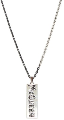 亞歷山大·麥昆古銀塗鴉項鍊 663862IAG2Y1060 Buy 亞歷山大·麥昆古銀塗鴉項鍊 663862IAG2Y1060