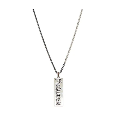 Alexander McQueen Graffiti Necklace in Antique Silver. 663862IAG2Y1060