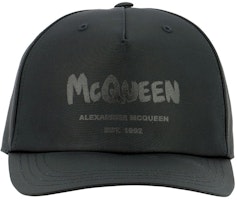 Alexander McQueen Graffiti Print Polyester Baseball Cap 6677784404Q1000 Alexander McQueen Graffiti Print Polyester Baseball Cap 6677784404Q1000