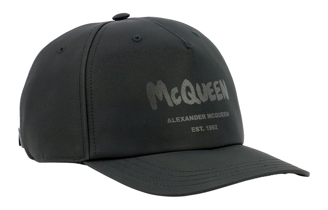 Lookbook 亚历山大麦昆涂鸦印花涤纶棒球帽 6677784404Q1000