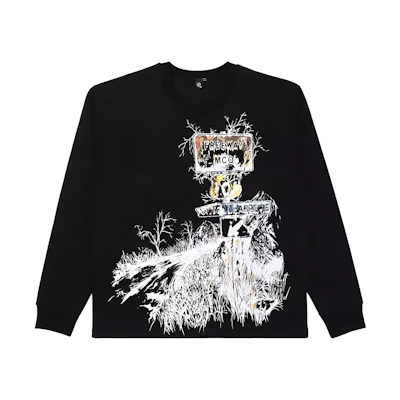 Alexander McQueen Graphic Print Sweatshirt Black 346740-RER53-1164
