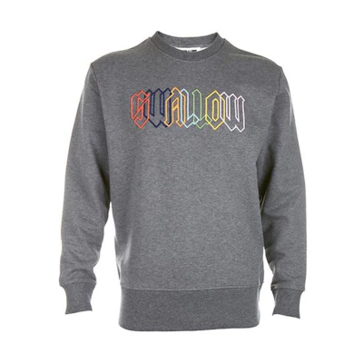 Alexander McQueen Gray Crewneck Sweatshirt with Letter Print Design MCQ494728RLT81