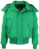 Order Alexander McQueen 綠色Logo印花棉質連帽外套 666848-QRR67-3120