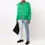 Lookbook Alexander McQueen Green Logo Print Hooded Cotton Jacket. 666848-QRR67-3120